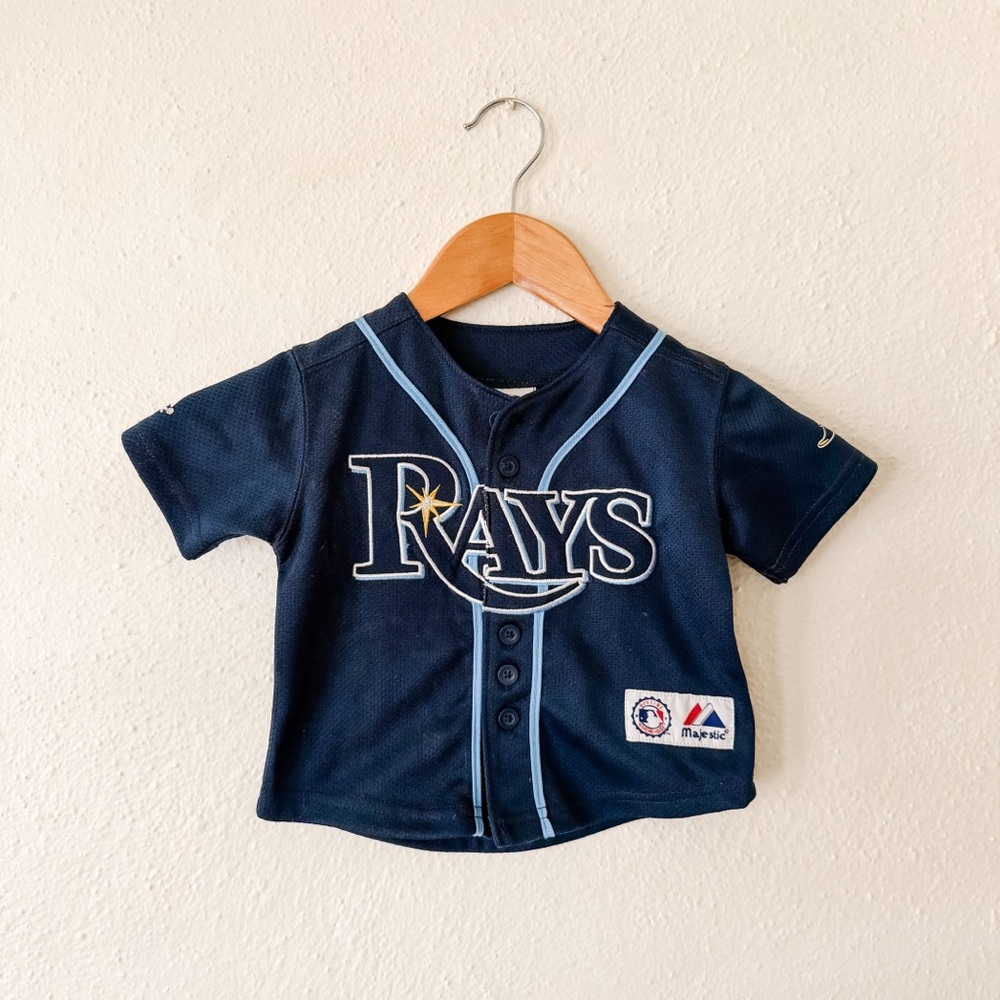 Majestic Baby Tampa Bay Rays Evan Longoria #3 Baseball Jersey, 6-12m